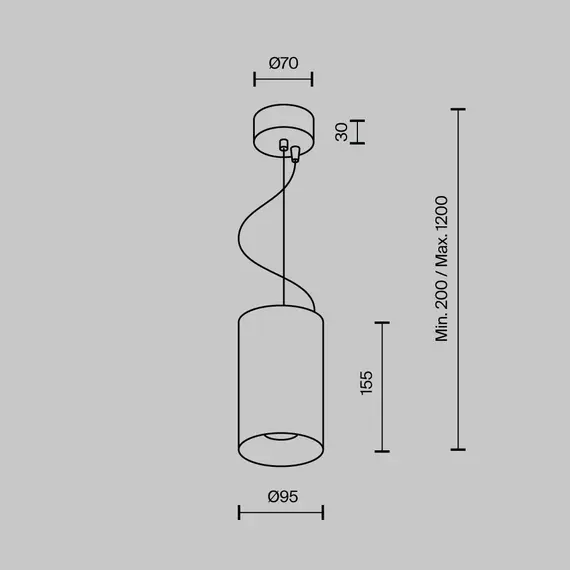 LED Пендел Efir P089PL-25W3K-W Maytoni 25W 3000K | Osvetlenieto.bg