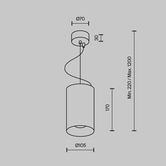 LED Пендел Efir P089PL-33W3K-W Maytoni 33W 3000K | Osvetlenieto.bg