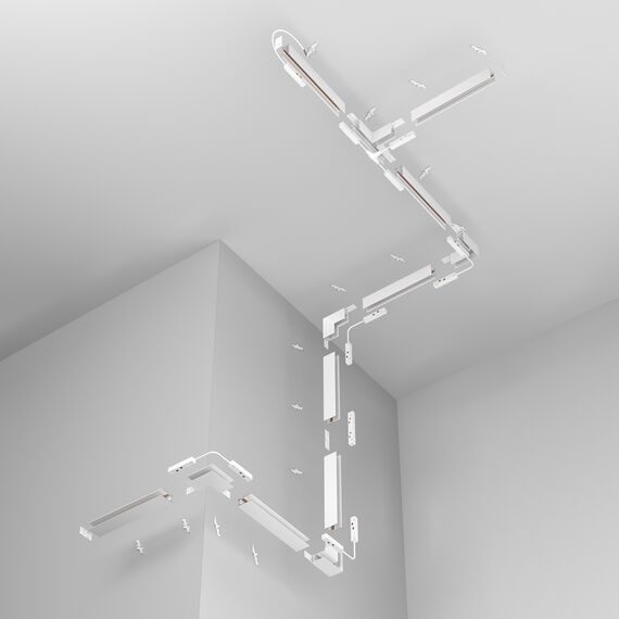 Магнитна шина за открит монтаж бяла 1 метър Exility TRX034-411W Maytoni | Osvetlenieto.bg