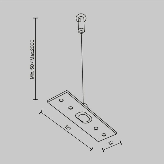 Окачване за магнитна шина бяло Exility TRA034SW-2W Maytoni | Osvetlenieto.bg