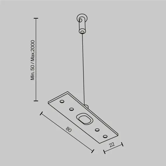 Окачване магнитна шина бяло Exility TRA034SW-2W Maytoni | Osvetlenieto.bg