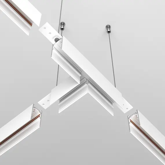 Т-конектор магнитна шина за открит монтаж бял Exility TRA034CT-41W-DE Maytoni | Osvetlenieto.bg