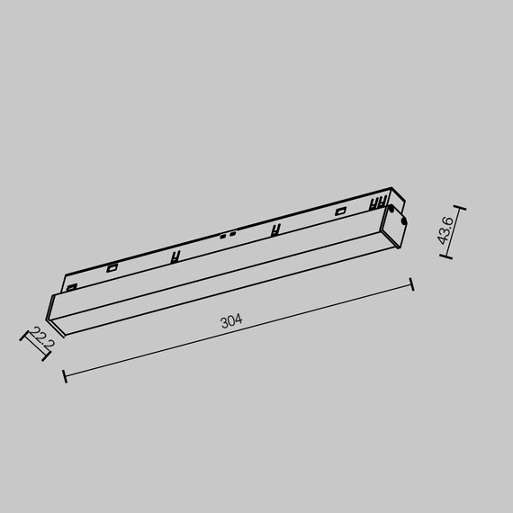 LED осветител магнитна шина Exility Basis TR030-2-12W2.7K-B Maytoni 12W 2700K | Osvetlenieto.bg