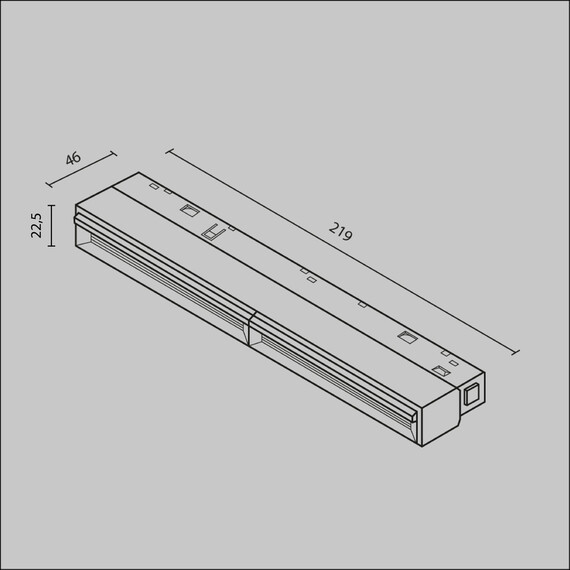 LED осветител магнитна шина Exility Parete TR106-2-12W3K-B Maytoni 12W 3000K | Osvetlenieto.bg