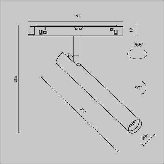 LED Прожектор магнитна шина Exility Focus T TR141-2-6W3K-M-W Maytoni 6W 3000K | Osvetlenieto.bg