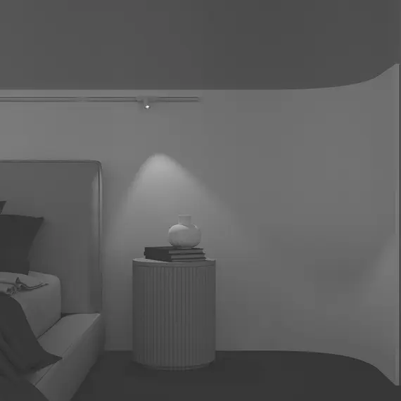 LED Прожектор за магнитна шина Radity Focus LED TR103-1-5W3K-M-W Maytoni 5W 3000K | Osvetlenieto.bg