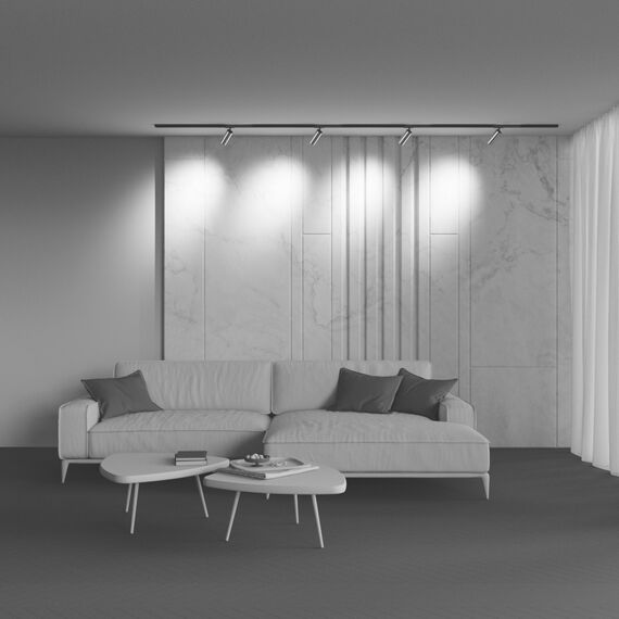 LED Спот за шина 2L Focus LED TR021-1-12W3K-W-BBS Maytoni 12W 3000K | Osvetlenieto.bg