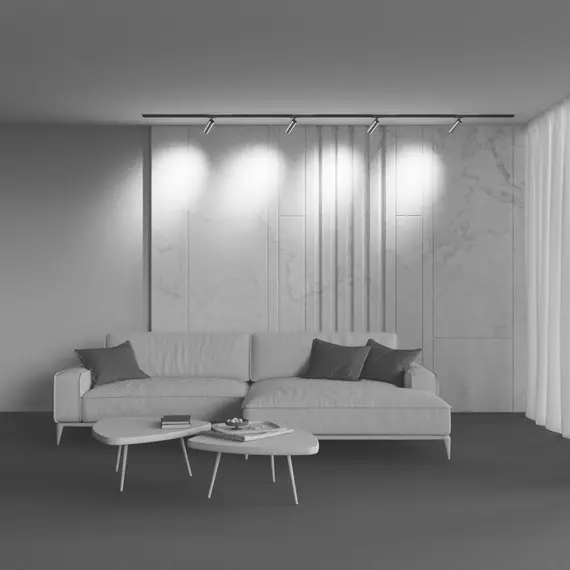 LED Спот за шина 2L Focus LED TR021-1-12W3K-W-BBS Maytoni 12W 3000K | Osvetlenieto.bg