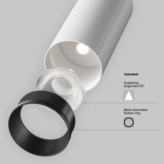 LED Спот за шина 2L Focus LED TR021-1-12W3K-W-W Maytoni 12W 3000K | Osvetlenieto.bg