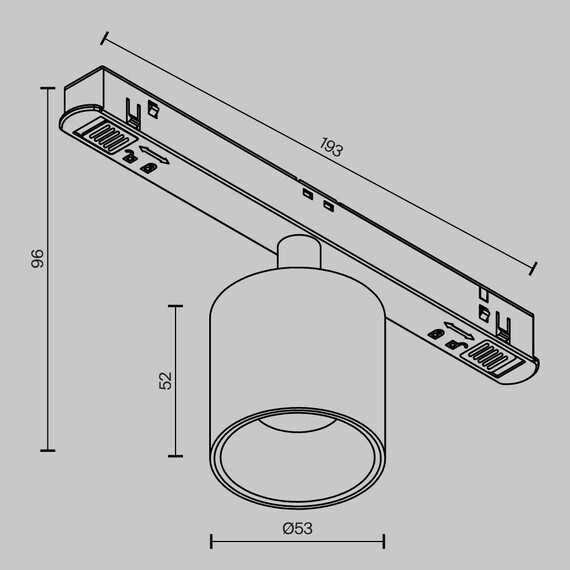 Bluetooth LED Прожектор магнитна шина Exility Alfa S TR132-4-7W-DS-BS Maytoni 7W 2700K-6000K | Osvetlenieto.bg