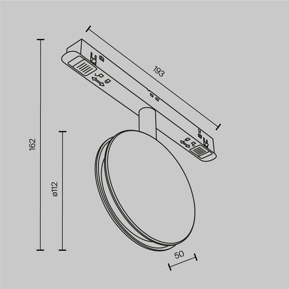 LED Oсветител магнитна шина Exility Outline TR090-2-6W3K-B Maytoni 6W 3000K | Osvetlenieto.bg