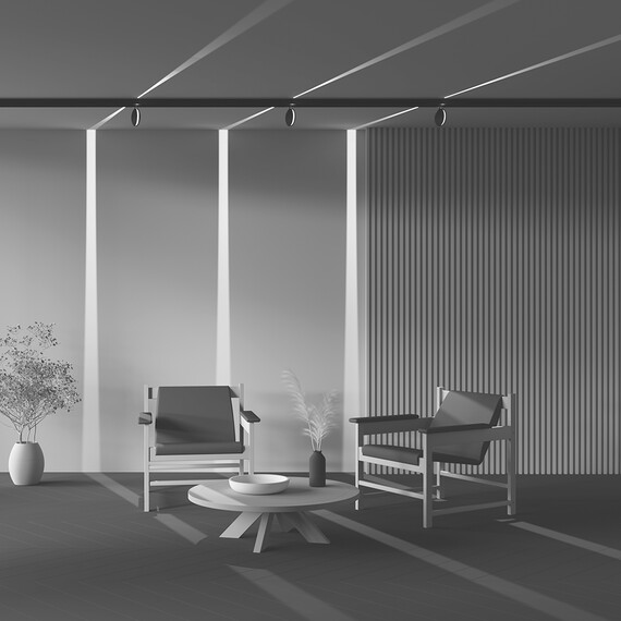 LED Oсветител магнитна шина Exility Outline TR090-2-6W3K-B Maytoni 6W 3000K | Osvetlenieto.bg