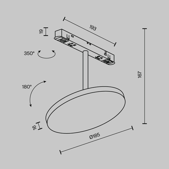 LED осветител магнитна шина Exility Plato TR131-2-15W3K-B Maytoni 15W 3000K | Osvetlenieto.bg