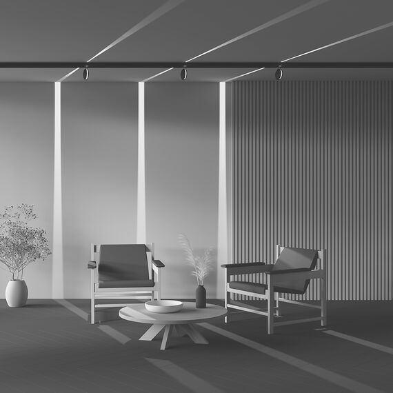 LED Oсветител за магнитна шина Exility-thin Outline TR090-2-6W3K-B Maytoni 6W 3000K | Osvetlenieto.bg