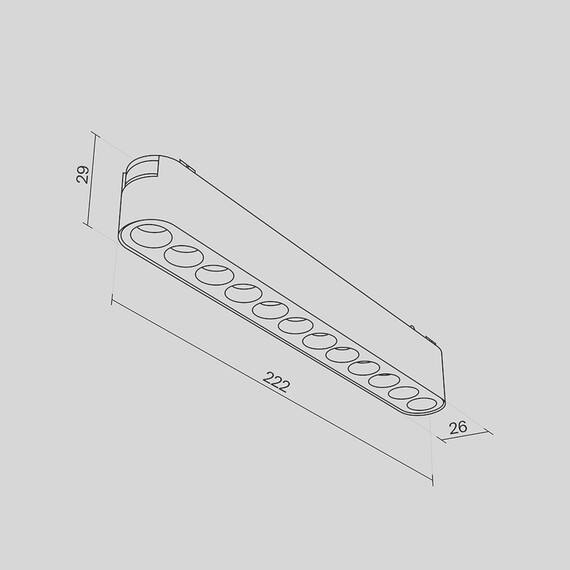 LED осветител за магнитна шина Radity Points TR082-1-12W3K-M-W Maytoni 12W 3000K | Osvetlenieto.bg