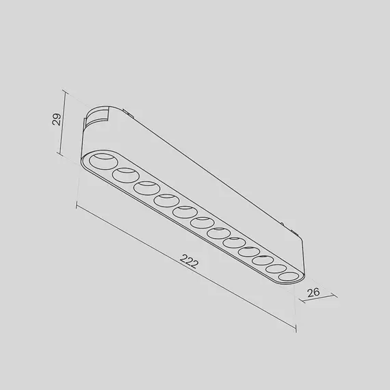 LED осветител за магнитна шина Radity Points TR082-1-12W4K-M-W Maytoni 12W 4000K | Osvetlenieto.bg