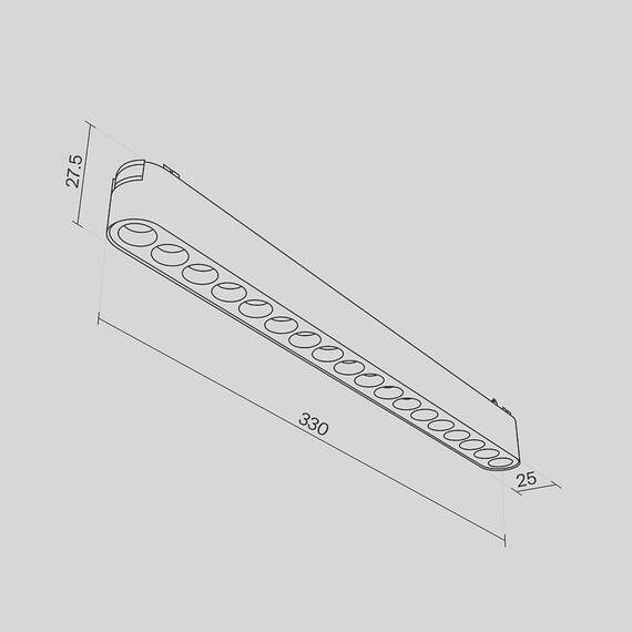 LED Осветител за магнитна шина Radity Points TR082-1-18W3K-M-B Maytoni 16W 3000K | Osvetlenieto.bg