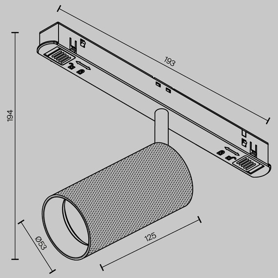 LED Прожектор магнитна шина Exility Artisan TR097-2-12W2.7K-M-BB Maytoni 12W 2700K | Osvetlenieto.bg