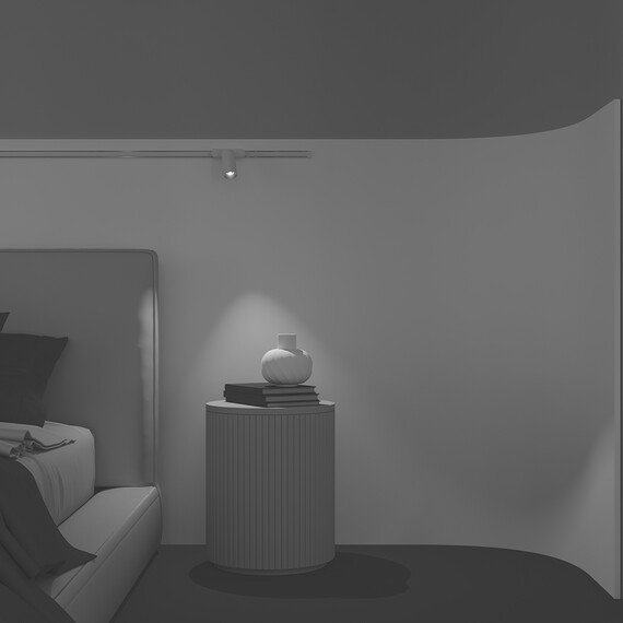 LED Прожектор магнитна шина Radity Focus LED TR103-1-12W4K-M-W Maytoni 12W 4000K | Osvetlenieto.bg