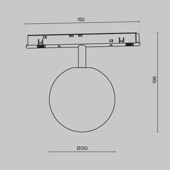 Bluetooth LED Осветител магнитна шина Exility Luna TR038-4-5W3K-WW-DS-W-1 Maytoni 5W 3000K-6000K | Osvetlenieto.bg