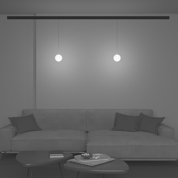 Bluetooth LED Пендел магнитна шина Exility Luna TR039-4-5WTW-DD-B Maytoni 6W 2700K-6000K | Osvetlenieto.bg