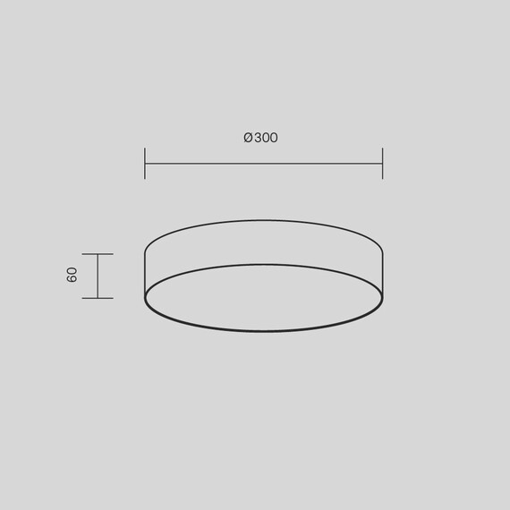 LED Плафон Zon C032CL-36W3K-RD-MG Maytoni 36W 3000K | Osvetlenieto.bg