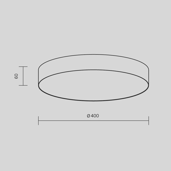 LED Плафон Zon C032CL-45W3K-RD-MG Maytoni 45W 3000K | Osvetlenieto.bg