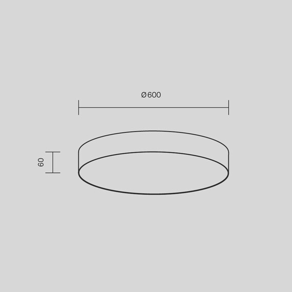 LED Плафон Zon C032CL-90W3K-RD-MG Maytoni 90W 3000K | Osvetlenieto.bg