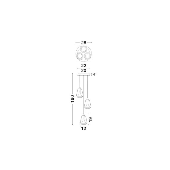 LED Полилей ALISH 9416967 NovaLuce 24W 3000K | Osvetlenieto.bg