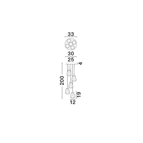 LED Полилей ALISH 9416970 NovaLuce 40W 3000K | Osvetlenieto.bg