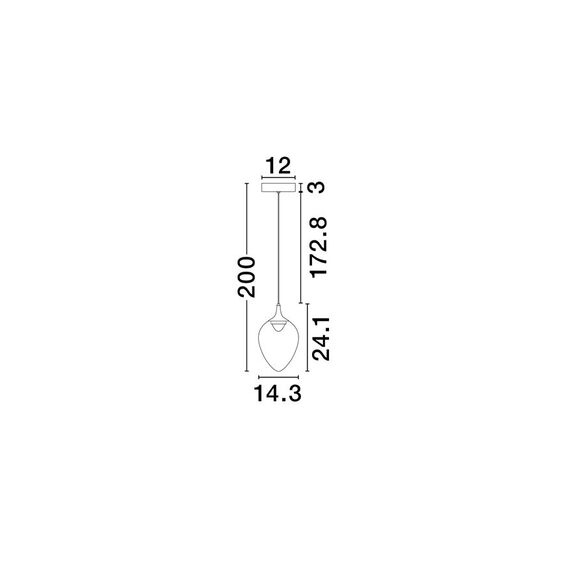LED Полилей NALI 9416971 NovaLuce 6W 3000K | Osvetlenieto.bg