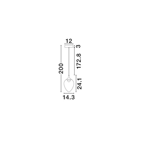 LED Полилей NALI 9416971 NovaLuce 6W 3000K | Osvetlenieto.bg