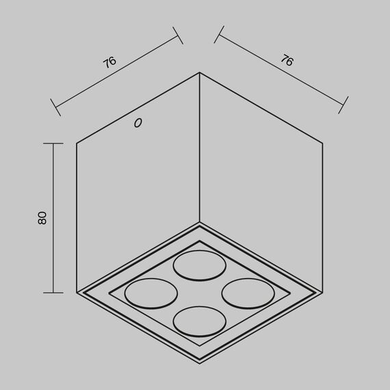 LED Външен спот Ares O309CL-L8GF3K Maytoni 8W 3000K IP54 | Osvetlenieto.bg