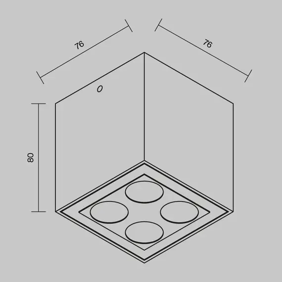 LED Външен спот Ares O309CL-L8GF3K Maytoni 8W 3000K IP54 | Osvetlenieto.bg