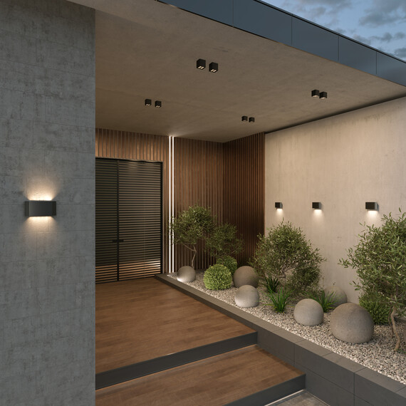 LED Външен спот Ares O309CL-L8GF3K Maytoni 8W 3000K IP54 | Osvetlenieto.bg