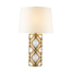 Настолна лампа Arabella 1xE27 Gilded Nola Distressed Gold Ivory Shade Gilded Nola GN-ARABELLA-TL-G | Osvetlenieto.bg
