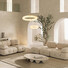 LED Полилей Zambelis 2543 ROUND PENDANT LED LIGHT 35W 3000K TRIAC ALABASTER - BRASS Dimmable Triac | Osvetlenieto.bg