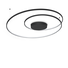 LED Плафон OZ PL D100 ON-OFF NERO 3000K 364995 Ideal Lux | Osvetlenieto.bg
