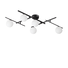 Плафон ATLAS PL5 NERO 328218 Ideal Lux 5xG9 | Osvetlenieto.bg