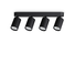 Спот DYNAMITE PL4 LINEAR ROUND NERO 371344 Ideal Lux 4xGU10 | Osvetlenieto.bg