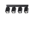 Спот DYNAMITE PL4 LINEAR SQUARE NERO 371368 Ideal Lux 4xGU10 | Osvetlenieto.bg