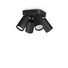 Спот DYNAMITE PL4 ROUND NERO 371290 Ideal Lux 4xGU10 | Osvetlenieto.bg