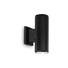 Фасаден аплик BASE AP2 NERO 129433 Ideal Lux 2xGU10 IP44 | Osvetlenieto.bg