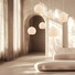 Полилей Zambelis 25450 PENDANT LIGHT 1xE27 METAL - PAPER PULP - PLASTIC GLOBE WHITE | Osvetlenieto.bg