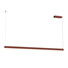 LED Полилей ZAMBELIS 2557 PENDANT LED LINE LIGHT 32W 3000K TRIAC SANDY BRICK RED | Osvetlenieto.bg