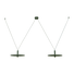 LED Полилей ZAMBELIS 23228 PENDANT LED LIGHT 2x7W 3000K METAL ARMY GREEN | Osvetlenieto.bg