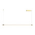 LED Полилей ZAMBELIS 25447 PENDANT LED LINE LIGHT 33W 3000K TRIAC BRUSHED GOLD | Osvetlenieto.bg