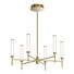 LED Полилей ZAMBELIS 25449 PENDANT LED LIGHT 46W 3000K TRIAC BRUSHED GOLD | Osvetlenieto.bg