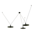 LED Полилей ZAMBELIS 23229 PENDANT LED LIGHT 3x7W 3000K METAL BLACK | Osvetlenieto.bg