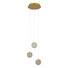 LED Полилей ZAMBELIS 25324 PENDANT LED LIGHT 25W 3000K TRIAC GOLD MATT ALUMINIUM - ACRYLIC | Osvetlenieto.bg
